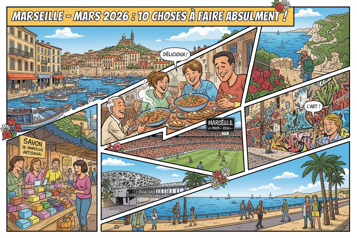 10 activités immanquables à faire en mars 2026 à Marseille